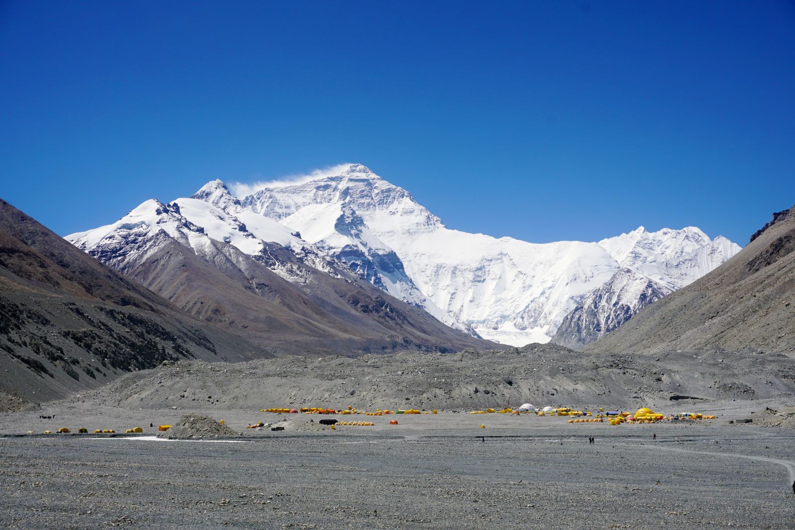 Mount-Everest-Basislager auf tibetischer Seite