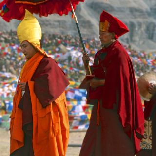 Tibetische Pilger zu Saga Data am Kailash, Tibet