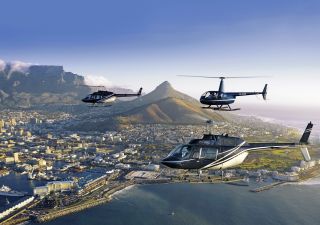 Afrika Südafrika Kapstadt  Helikopterflug