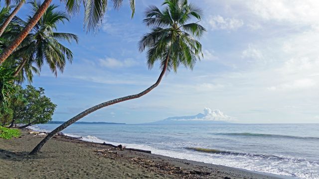 Idyllischer Strand in Papua-Neuguinea