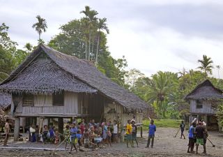 Dorf bei Madang