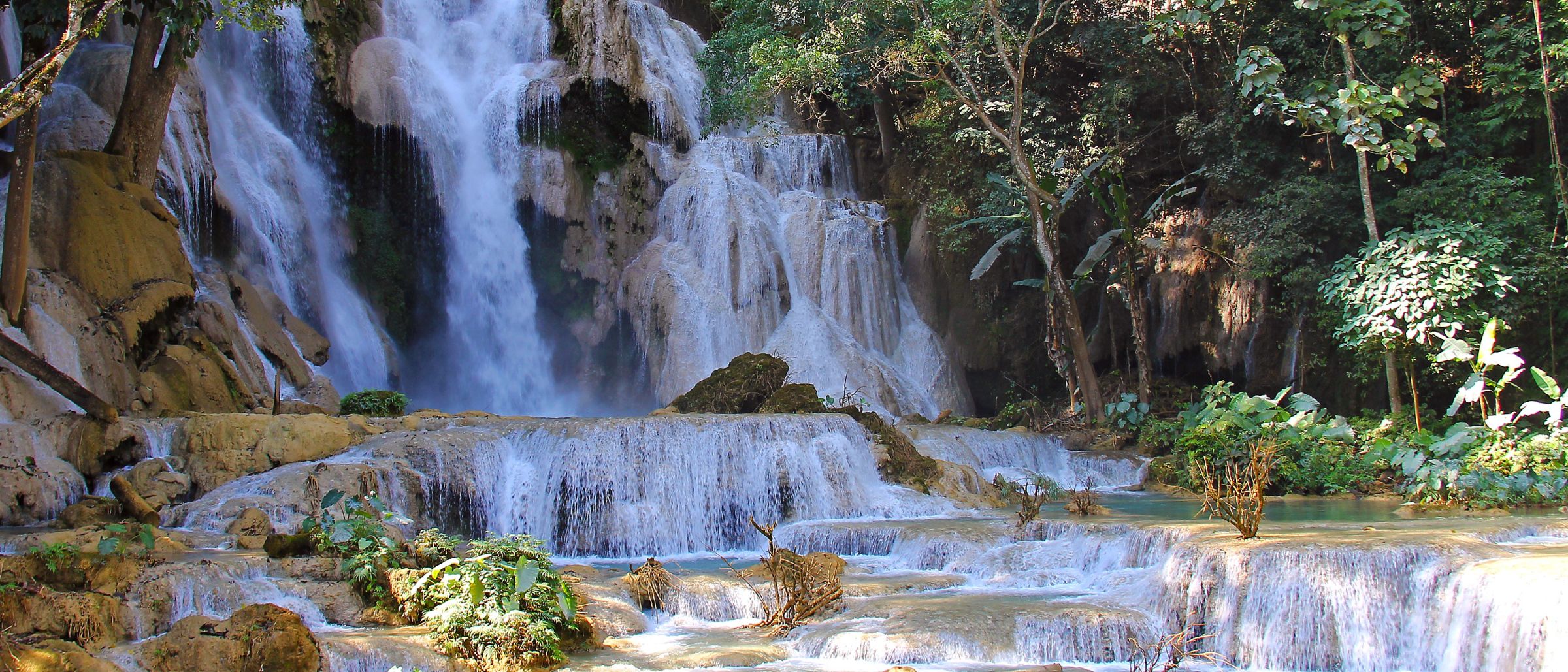 Kuang-Si-Wasserfall bei Luang Prabang