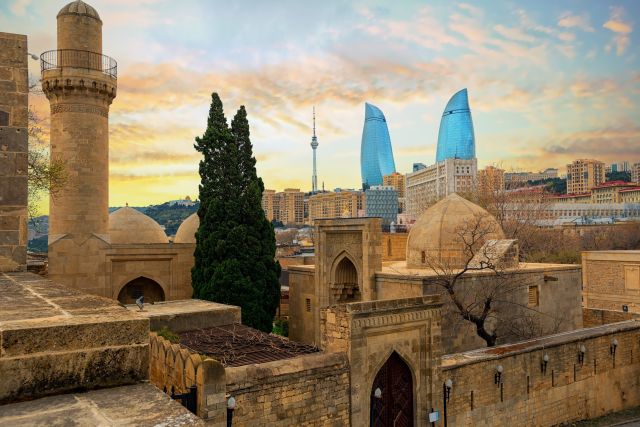 Baku – Blick vom Shirvanshahs-Palast