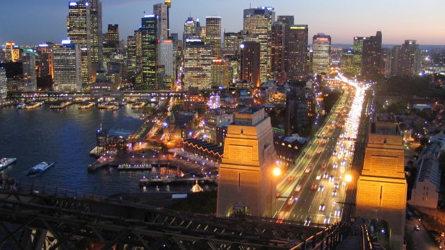 BridgeClimb in Sydney mit Skyline