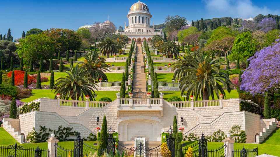 Blick auf die Bahai-Gärten, Haifa