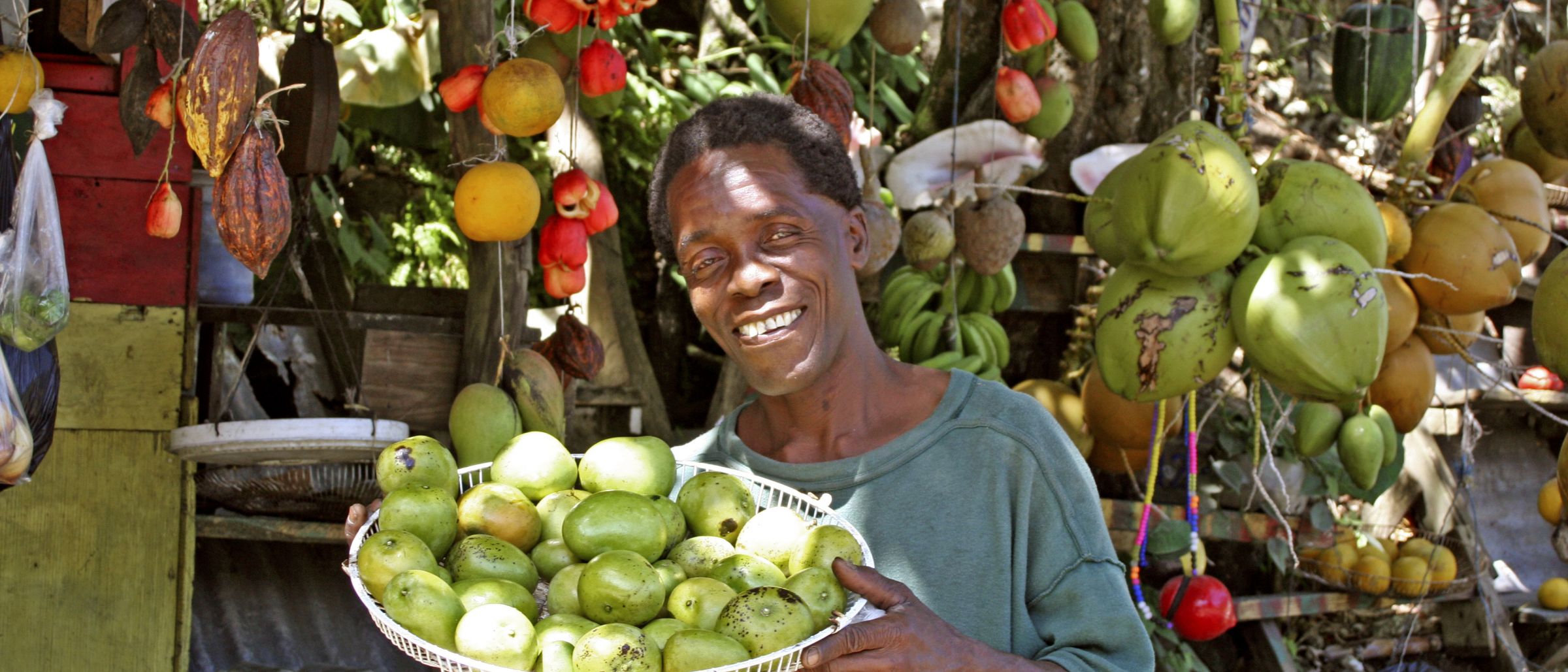 Frische Mango direkt vom Straßenverkäufer