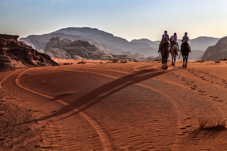 Auf dem Kamel durch das Wadi Rum