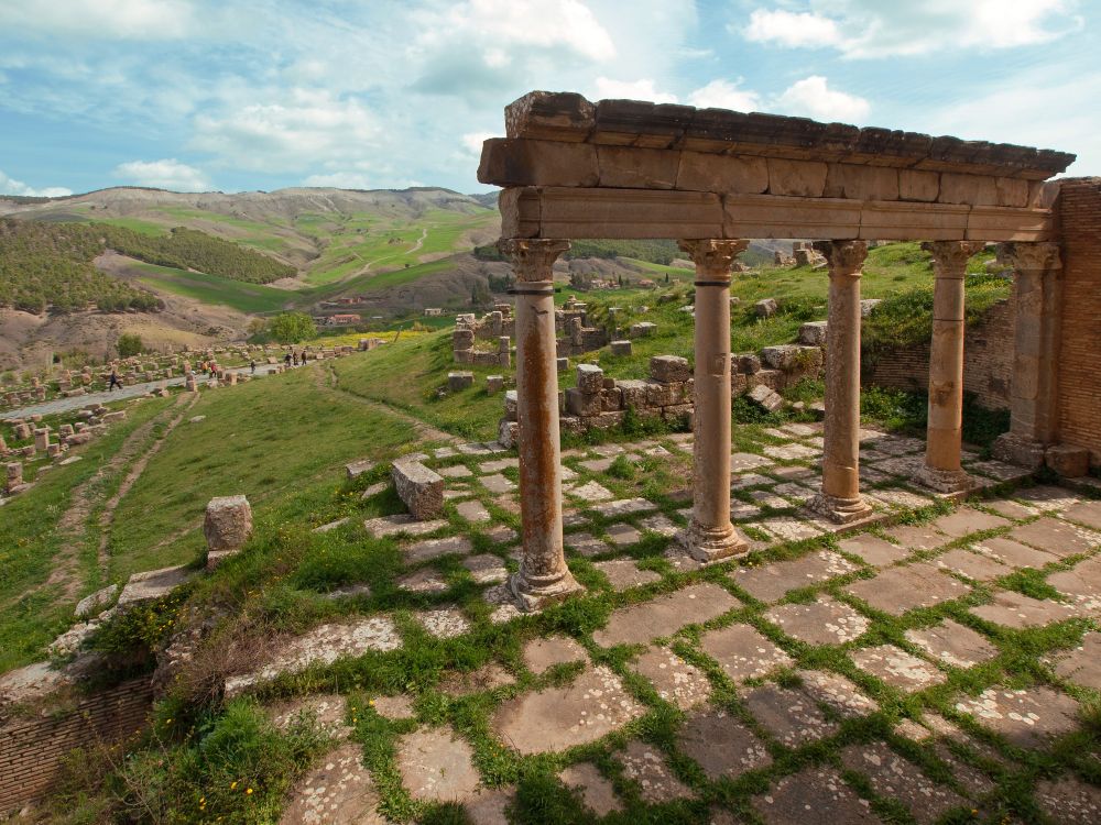 Die römischen Ruinen von Djemila, Algerien