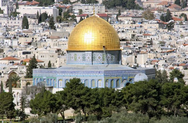 Blick auf den Felsendom in Jerusalem