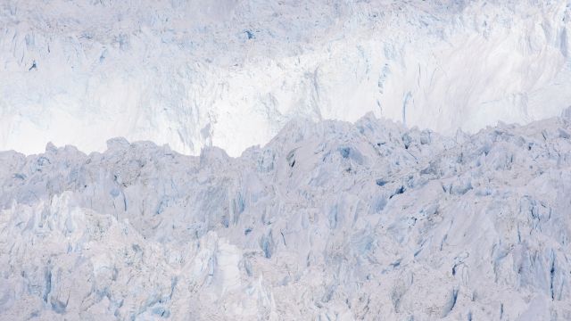 Detailaufnahme eines Gletschers