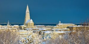 Winterliches Reykjavík