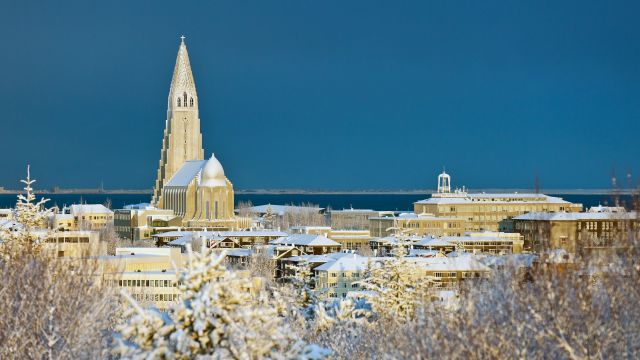 Winterliches Reykjavík