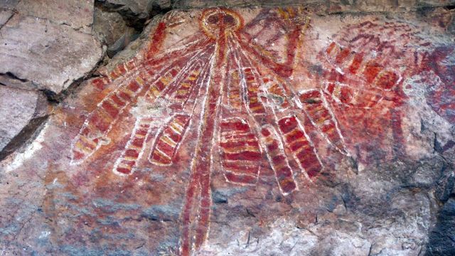 Aboriginal Felsmalerei Urmutter