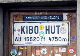 Kibo-Hütte, die letzte vor dem Gipfel