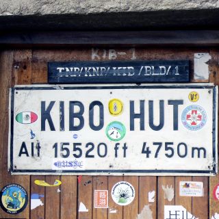 Kibo-Hütte, die letzte vor dem Gipfel