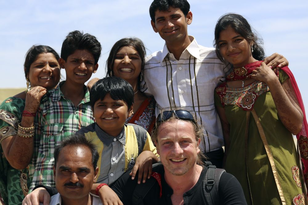 Thomas Kimmel – Familie und Gäste in Gujarat