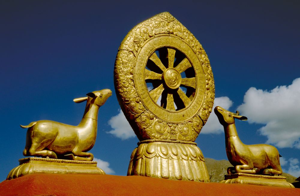 Dharma-Rad auf dem Jokhang-Tempel in Lhasa