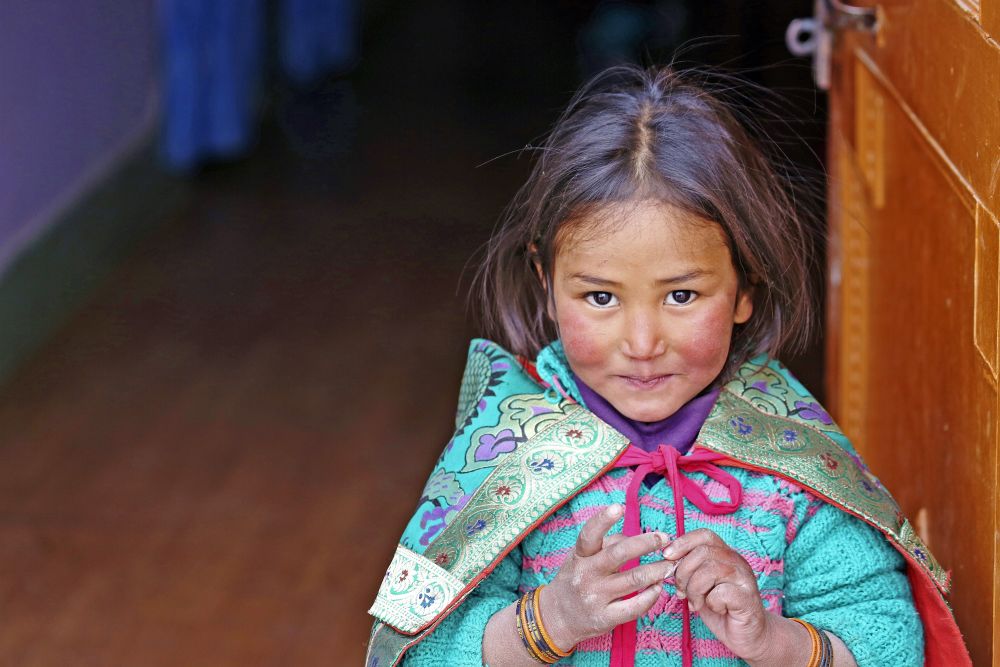 Kinderaugen in Ladakh
