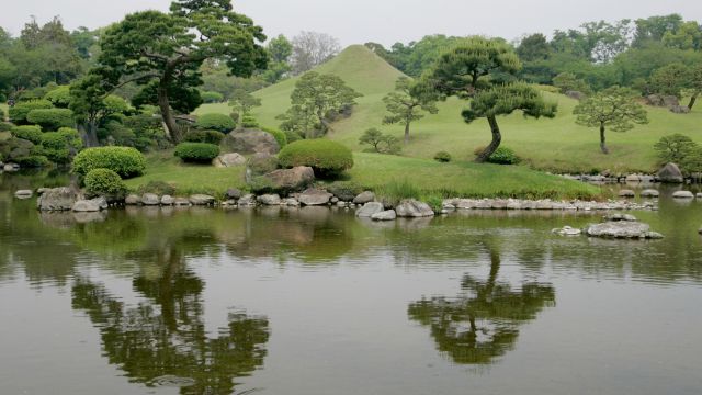 japanischer Garten in Kumamoto