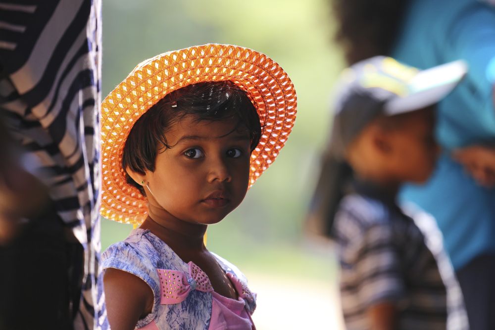 Kinderaugen in Sri Lanka