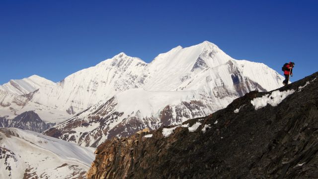 Aufstieg zum Dhampus Peak (6012 m)