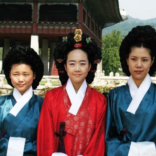 Traditionelle Kleidung in Seoul