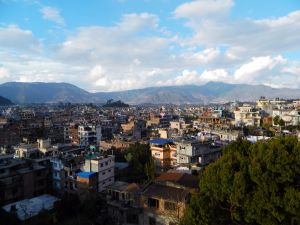 Blick von der Dachterrasse vom Kathmandu View Hotel