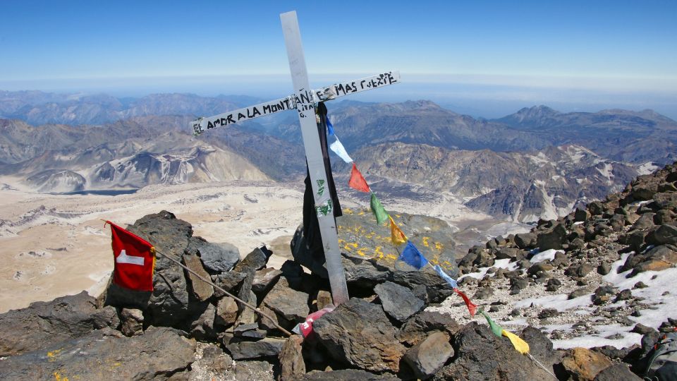 Gipfelkreuz auf dem Descabezado Grande