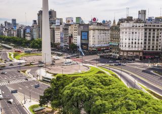 Obelisk von Buenos Aires, an der Avenida 9 de Julio