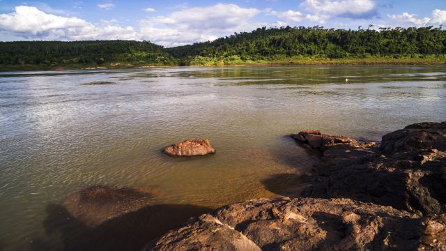 Rio Parana in der Nähe von Puerto Iguazu