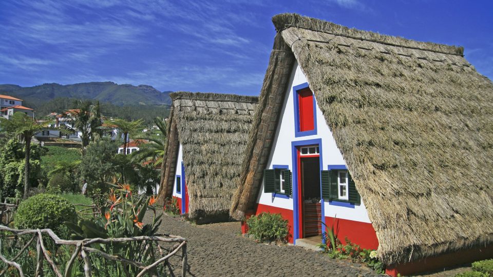 Kleine traditionelle Häuschen auf Madeira