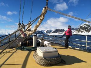Arktis zum Genießen: Ein Morgen an Deck der Antigua