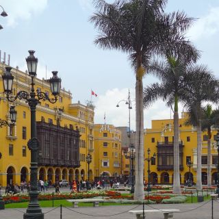 Koloniale Gebäude am Plaza Mayor in Lima