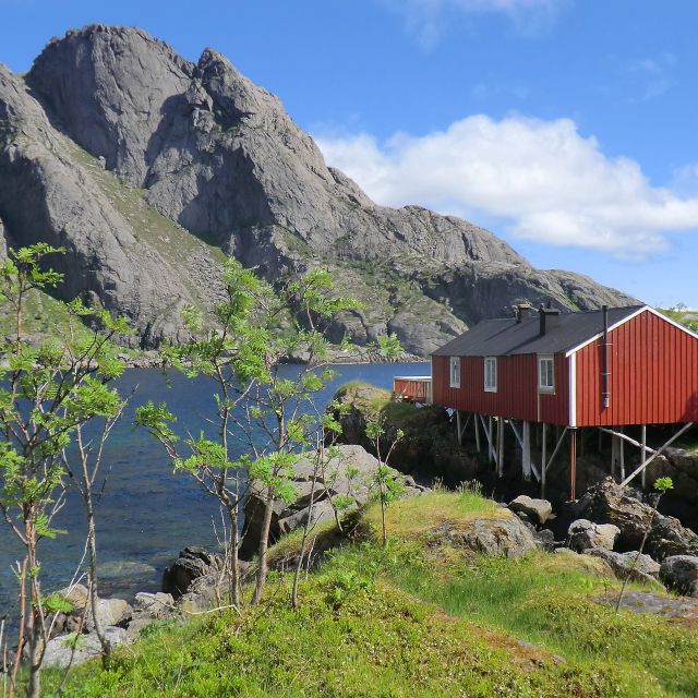Fischerhaus am Nussfjord in Norwegen