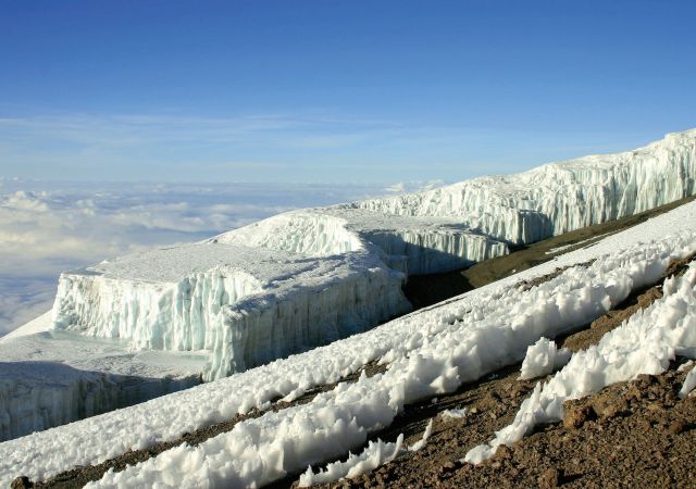 Gletscher am Kilimanjaro
