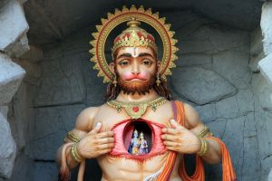Hanuman, indischer Affengott