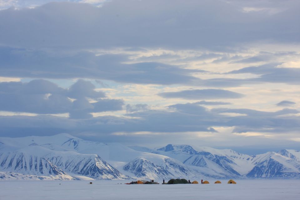 Das Basecamp inmitten der kanadischen Arktis