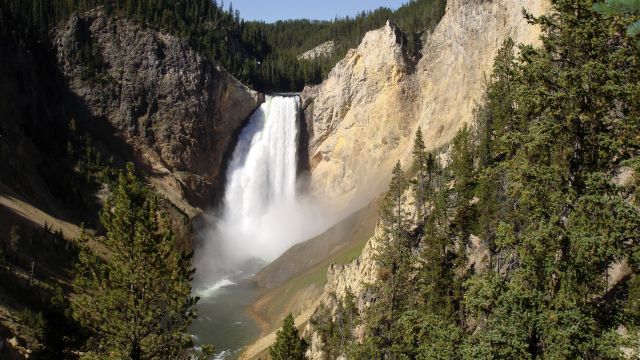 Wasserfall im Yellowstone NP
