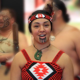 Maori-Frau