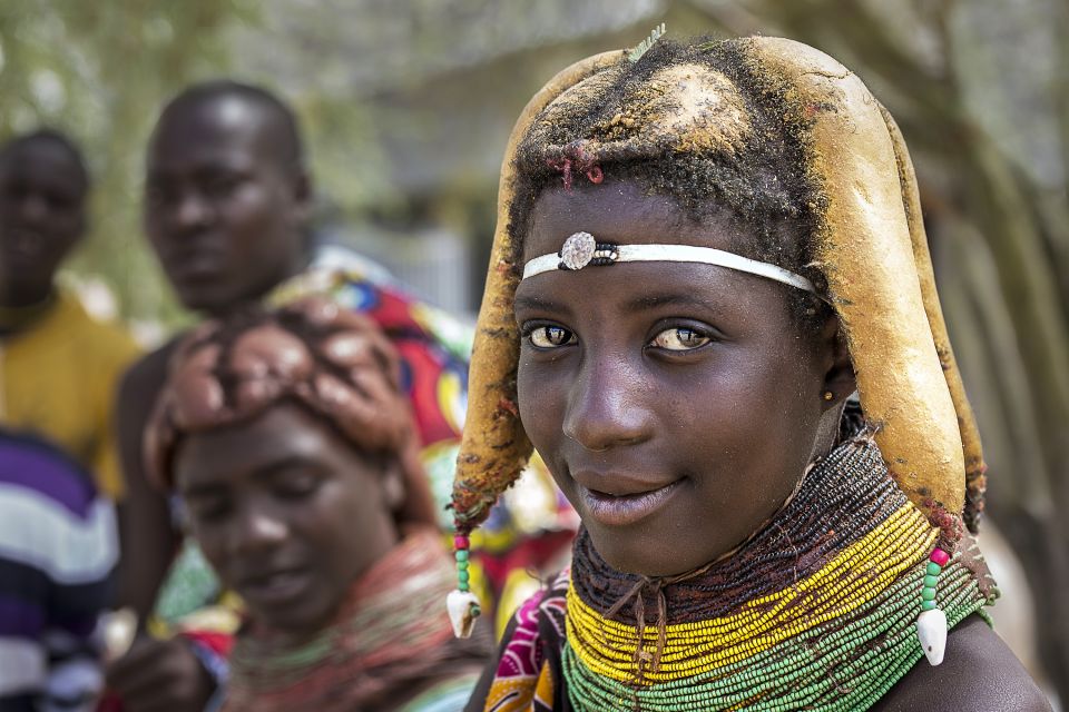 Traditionelle Haartracht der Mwila-Frauen