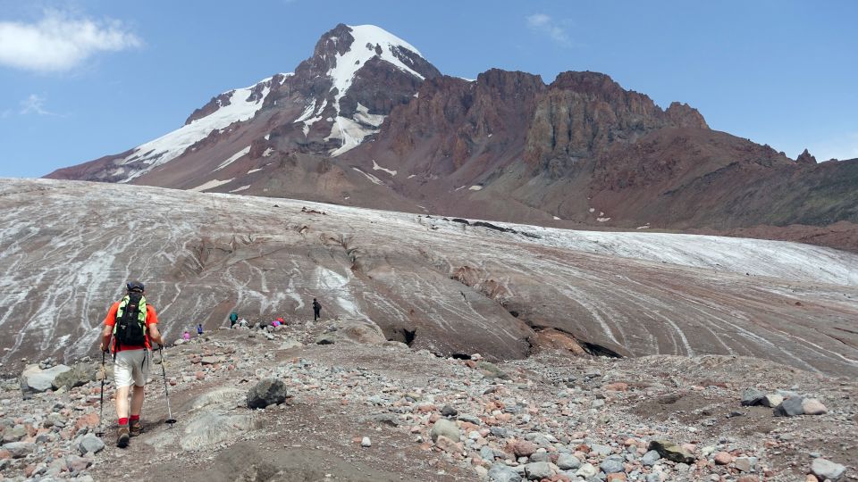 Kasbek - Aufstieg zur Betlemi-Hütte über Gletscher