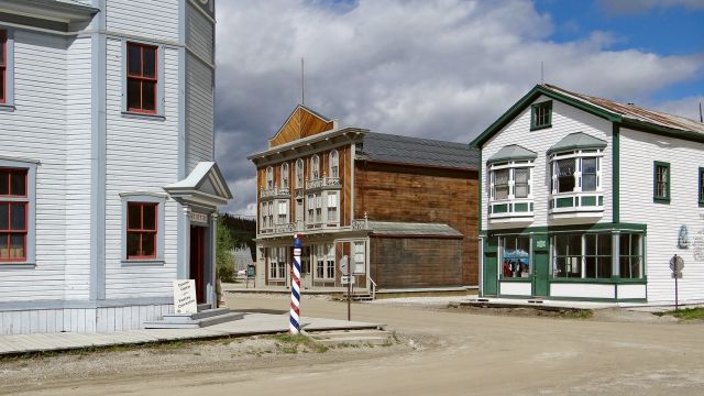 Mitten in der Goldgräberstadt Dawson City