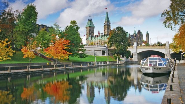 Die Rideau Canal National Historic Site in Ottawa