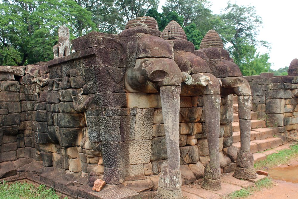 An der Elefantenterrasse in Angkor
