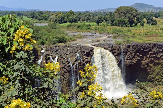 Wasserfälle des Blauen Nil nach der Regenzeit