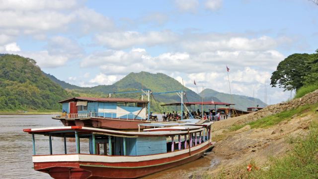 Boot am Mekong