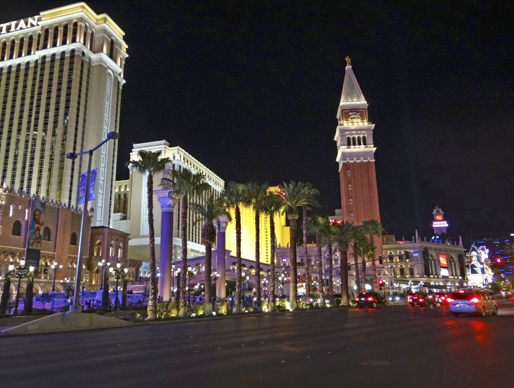 Blick auf das Venetian Hotel in Las Vegas