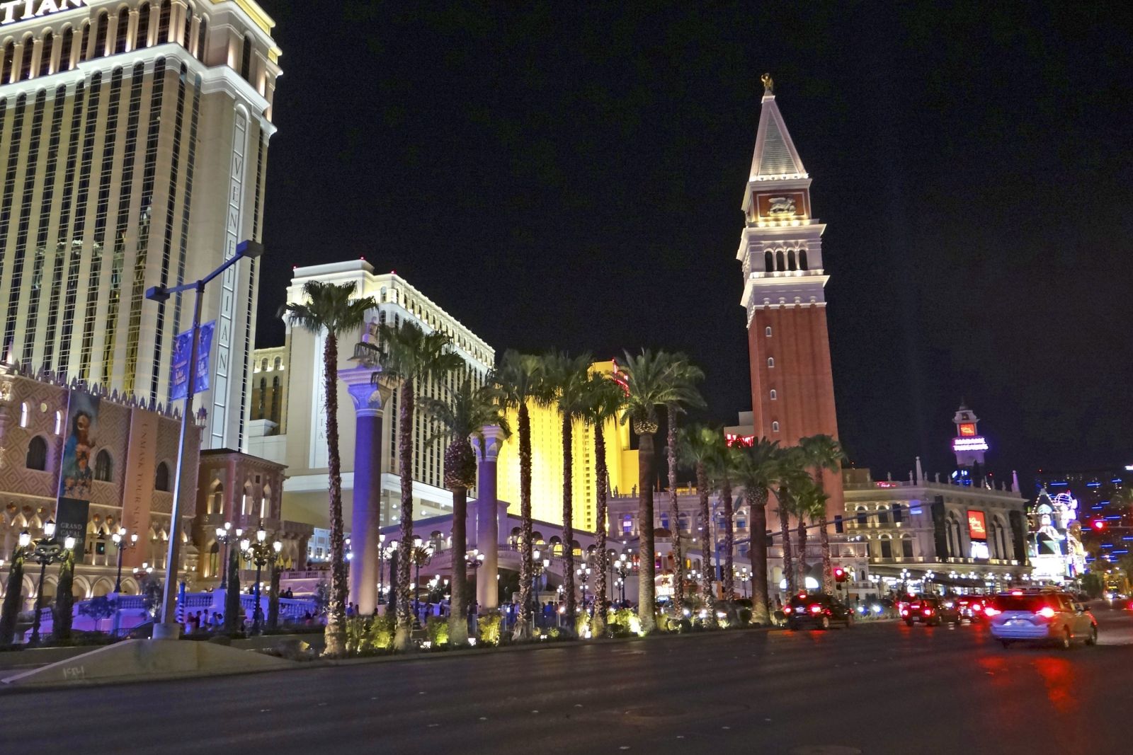 Blick auf das Venetian Hotel in Las Vegas