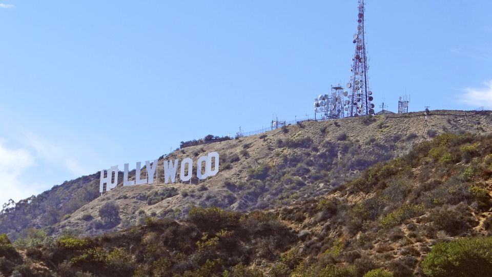 Das berühmte Wahrzeichen in den Hollywood Hills
