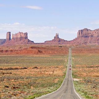 Straße zum Monument Valley in Utah